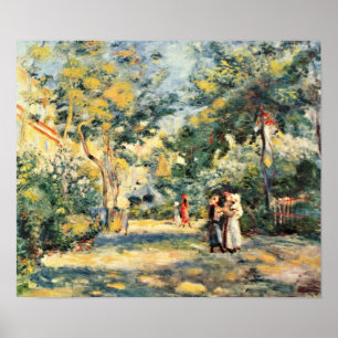 Poster Pierre-Auguste Renoir - Un jardin à Montmartre