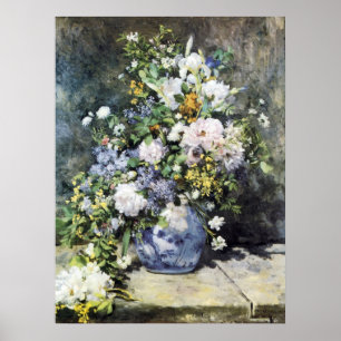 Poster Pierre-Auguste Renoir, Vase des fleurs