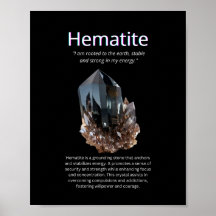 Pierre de cristal Hématite Signifiant