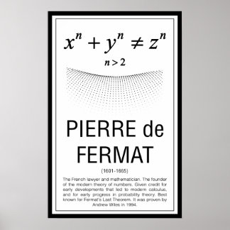Poster Pierre de Fermat