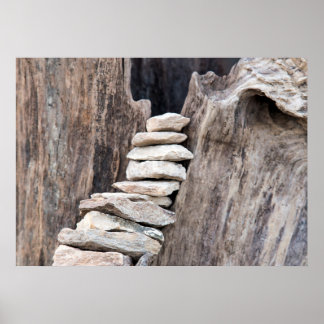 Poster pierre et bois (vertical)