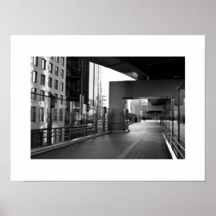 Poster Pierre et verre : Shiodome Business District, Toky