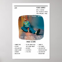 Poster Pierre Garnier – Album "Chaque Seconde"