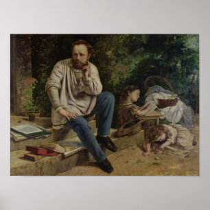 Poster Pierre Joseph Proudhon et ses enfants