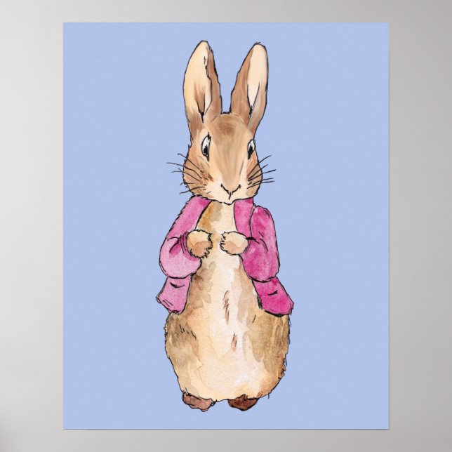 Poster Pierre le Lapin veste rose    (Devant)