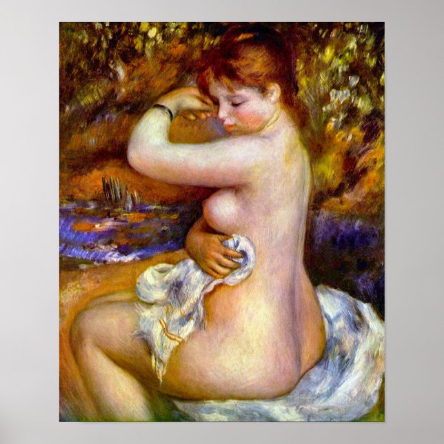 Poster Pierre Renoir - Après le bain (Devant)