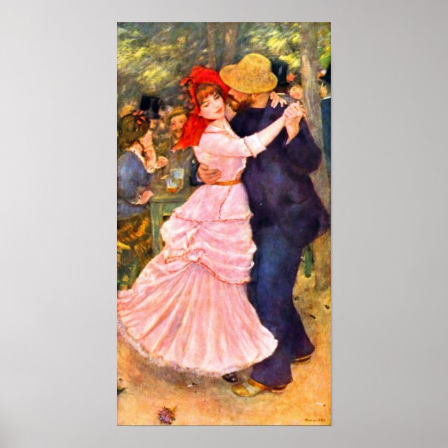 Poster Pierre Renoir - Danse à Bougival (Devant)