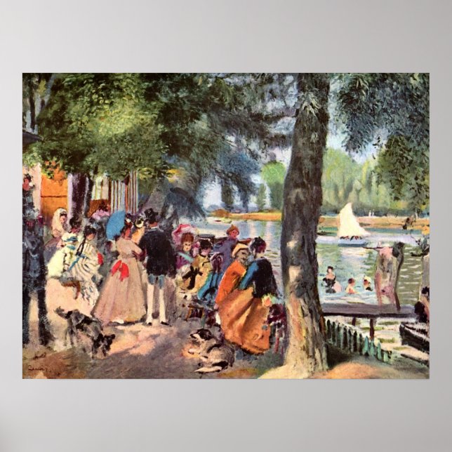 Poster Pierre Renoir - La Grenouillère (Devant)