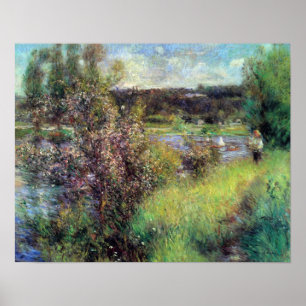 Poster Pierre Renoir - la Seine chez Chatou