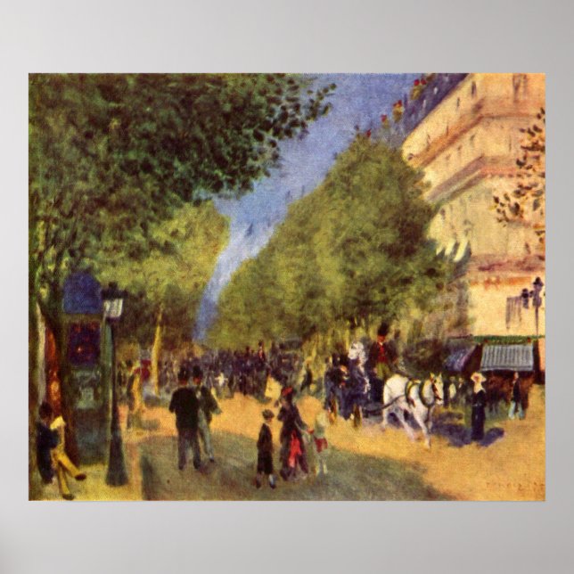 Poster Pierre Renoir - Les grands boulevards (Devant)