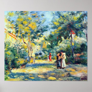 Poster Pierre Renoir - Un jardin à Montmartre