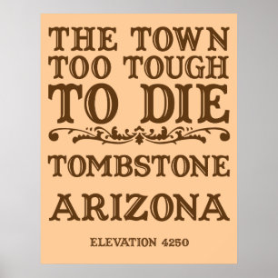 Poster Pierre tombale Arizona