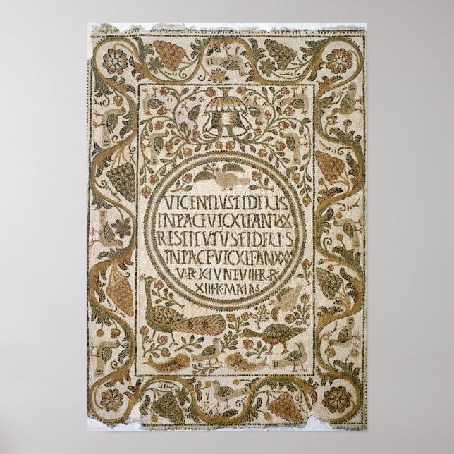 Poster Pierre tombale avec épitaphe (Devant)