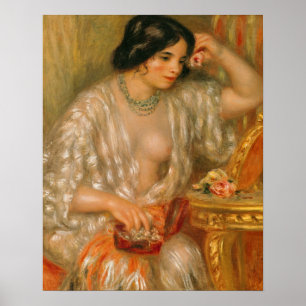 Poster Pierre un Renoir   Gabrielle avec des bijoux