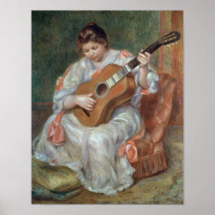 Poster Pierre un Renoir   le joueur de guitare