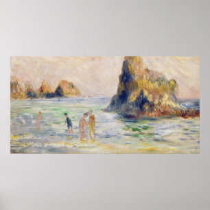 Poster Pierre une baie de Renoir   Moulin Huet, Guernesey