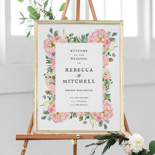 Poster Pierres blanches Hydrangea Eucalyptus Mariage Bien