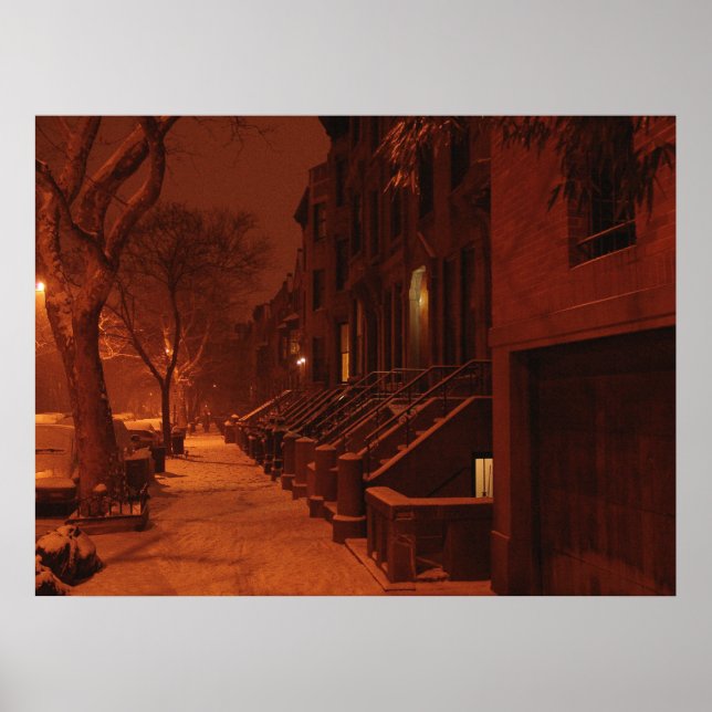 Poster Pierres de neige - Nuit (Devant)
