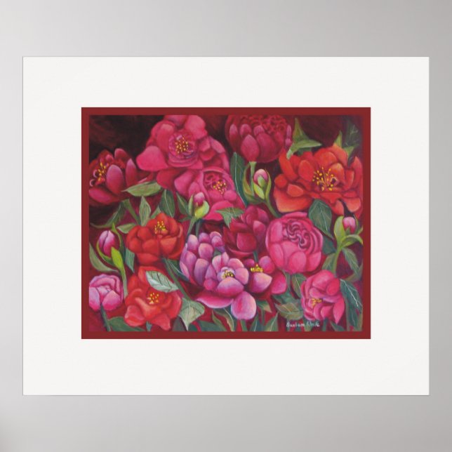 Poster Pies roses (Devant)