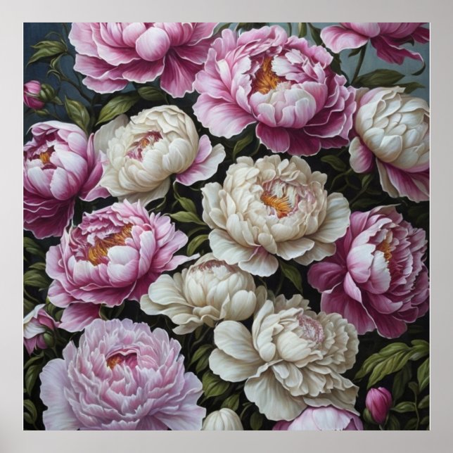 Poster Pies roses (Devant)