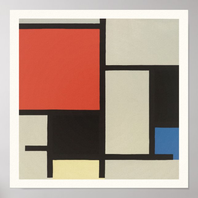 POSTER : PIET MONDRIAN : COMPOSITION 1921 (Front)