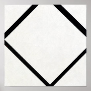 Poster Piet Mondrian Composition No 1 Lozenge avec quatre