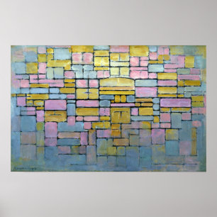 Poster Piet Mondrian Composition No V