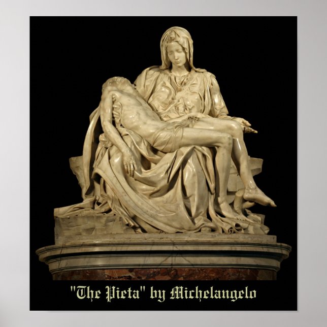Poster Pieta de Michel-Ange (Devant)