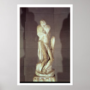 Poster Pieta de Rondanini, 1564 (marbre) (voyez égalemen