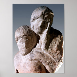 Poster Pieta de Rondanini, petit groupe des têtes du