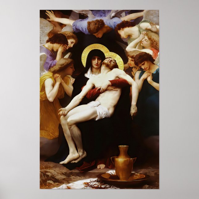 Poster Pieta Jesus Crucifixion Lamentation Vierge Marie 0 (Devant)