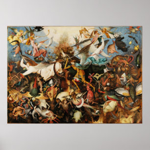 Poster Pieter Bruegel Chute de Rebel Angels Peinture