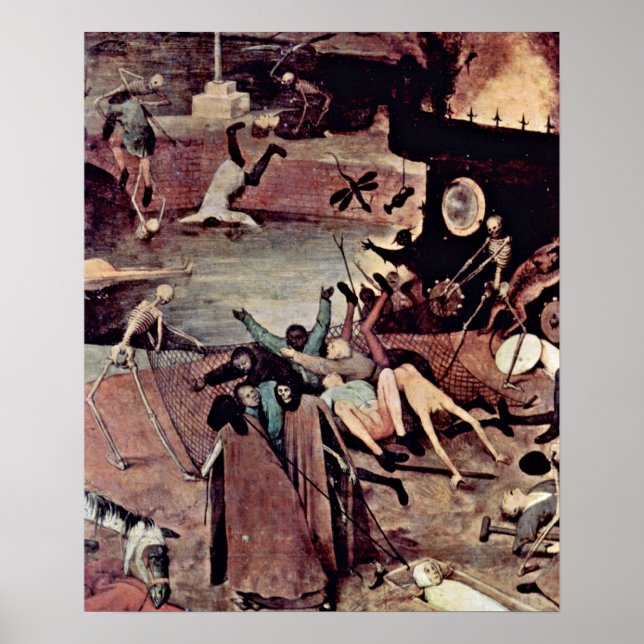 Poster Pieter Bruegel Elder - Triomphe de la mort Détail (Devant)