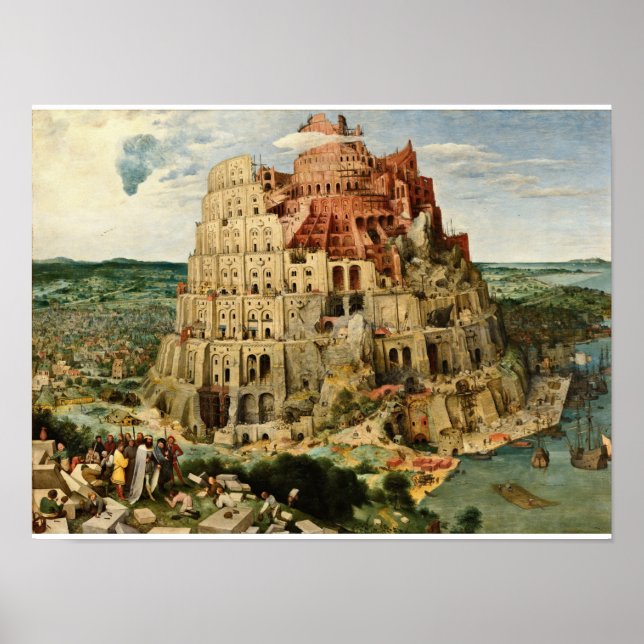 Poster Pieter Bruegel L'Ancien - Babylon (Devant)