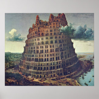 Poster Pieter Bruegel l'Ancien - La Tour de Babel