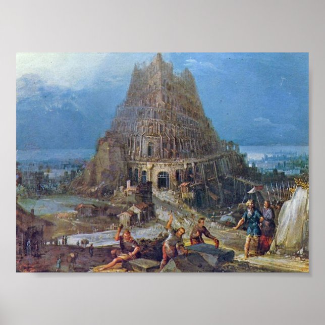 Poster Pieter Bruegel l'Ancien - Tour de Babel (Devant)