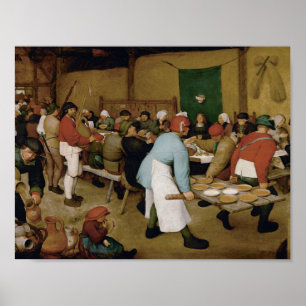 Poster Pieter Bruegel the Elder - Peasant Wedding