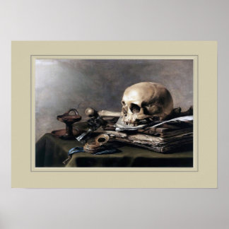Poster Pieter Claesz, vie morte