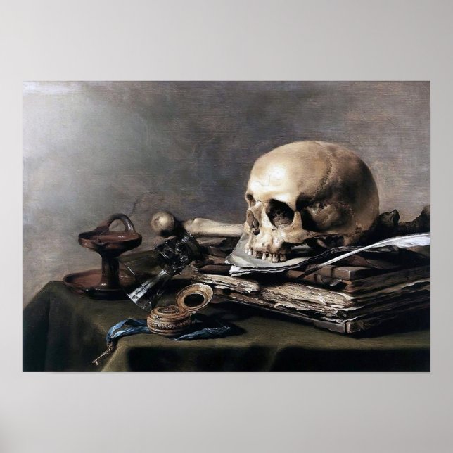 Poster Pieter Claesz, vie morte (Devant)