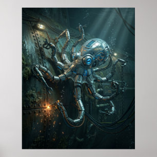 Poster Pieuvre Overclockée