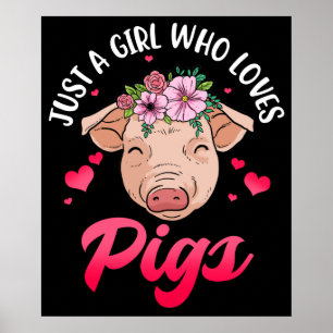 Poster Pig Toxits For Pig Lovers Women Pig Venin Swine Pi
