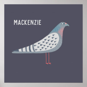 Poster Pigeon Personnalisé