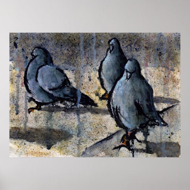 Poster Pigeons #4 (Devant)