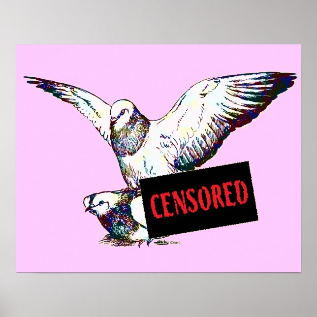 Poster Pigeons Mating : Censuré ! (Devant)