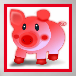 POSTER PIGGY PIGLET