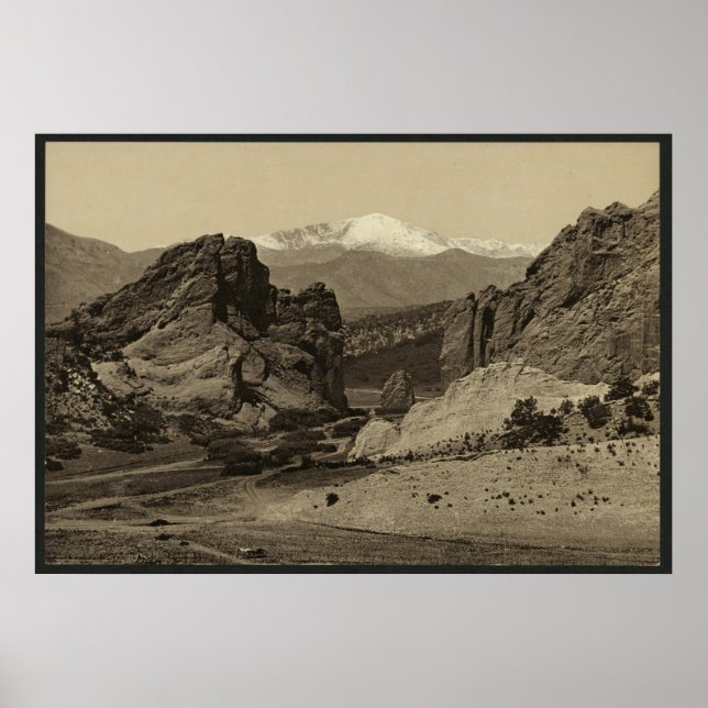 Poster Pike's Peak du Jardin des Dieux (Devant)