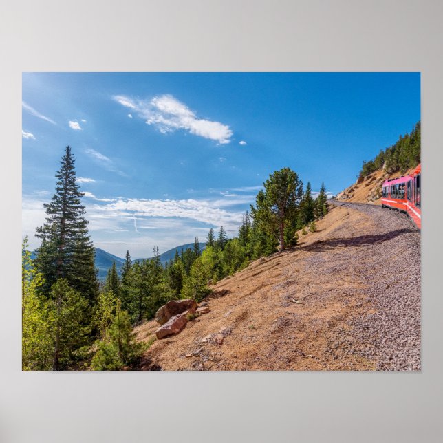 Poster Pikes Peak Train Ride (Devant)