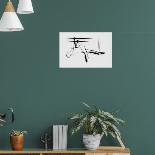 Poster Pilates Grande Pose Twist - Cadillac