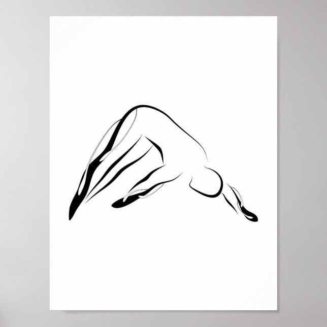 Poster Pilates Pose Pilates Abstraits Pose (Devant)