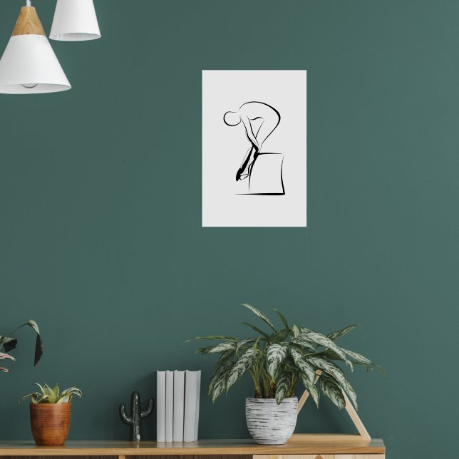 Poster Pilates Tendon stetch Pose - Wunda Chair (Salon 1)